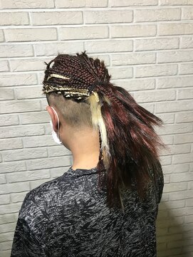 ミミック (mimic) white × wine brown blaze　TRICKstyle！