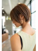 大人かわいい/20代30代/小顔/前下がり/ショートボブ