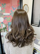 美容室 ケン(KEN)&nbsp;【髪質改善】カラー+トリートメントで艶アッシュ。ロング