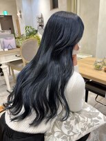ラボヌールヘアー 札幌店(La Bonheur hair etoile) ロングヘア/韓国風ヘア/ヨシンモリ/ブルーブラック
