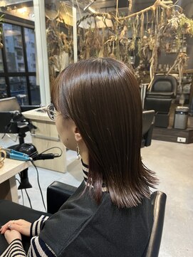 パム 恵比寿(PAM.) チョコレートブラウン × インナーカラー