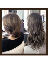クラン ヘアーアンドスタジオ(CLAN hair & studio)&nbsp;ハイトーンエクステブリーチインナーミルクティーベージュ