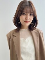 コート 表参道(Cote)&nbsp;くびれミディ★斜めバング/グレージュカラー/シルキーベージュ