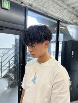 スレイ 西宮(SLAY)&nbsp;波巻きハイライトアップバングツーブロックマッシュ