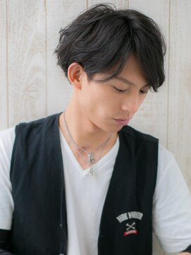 メンズヘア ビーセカンド 草加店(MENS HAIR B-2) Wild&SexyラフなツーブロックトランクスヘアU草加