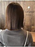大人の切りっぱなしボブ
