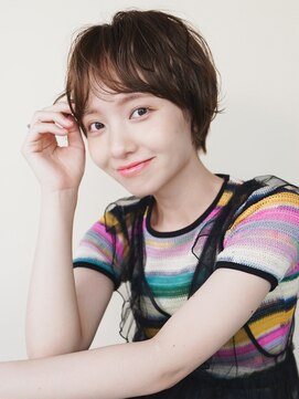 マノ 千歳烏山(MaNO) 〈m29〉大人ショートハイライト髪質改善キッズカット前髪30代40