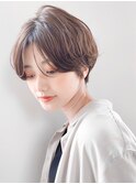 小顔ショートボブハイライトカラー大人ショートカット白髪ぼかし