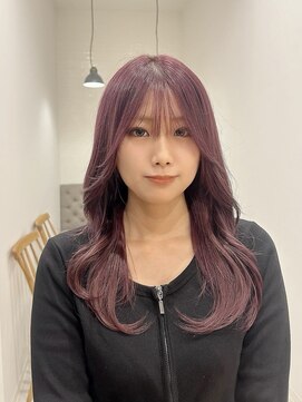 ラヴィズム 長岡店(LUVISM) ミディアム顔周りレイヤーおくれ毛前髪長岡/新潟/宮関