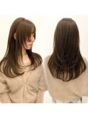 小顔レイヤーカットミディアムレイヤーレイヤーロング【日本橋】