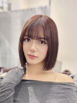 ロムーク 表参道(LOMKH)&nbsp;春先取りメルティカラー+タッセルボブを似合わせカット