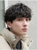 渋谷緩めシャドウパーマ波巻きスパイラルパーママッシュ