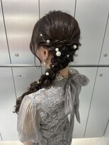 【新宿駅/新宿三丁目/ヘアセット/編みおろし】