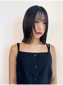 骨格に合わせたボブレイヤーカット