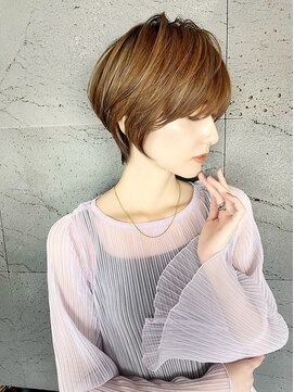 バンプ ギンザ(BUMP GINZA) 30代40代50代絶壁解消ひし形白髪ぼかし大人ショートボブ ER