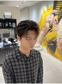 ダウンパーマ　ニュアンスパーマ　センターパート