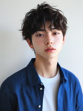 ヘアーサロン フォーメン イデア(hair salon for Men idea) ニュアンスパーマ メンズショート ツーブロック 20代【札幌】