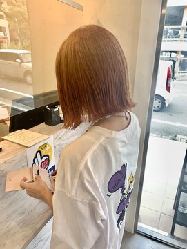 ブレンドバイハピネス(Blend by happiness) 夏カラー　オレンジカラー　Wカラー