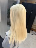 リタッチで繋げるホワイトブロンド