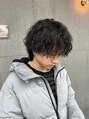 メンズ クーヘアー(Men's coohair) 波巻きマッシュウルフ