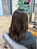 プランツヘアー 艶カラー ブラウン 春カラー