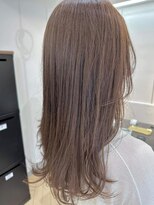 ユニ バイ マグ 長野店(Uni.by Mag)&nbsp;大人可愛いブリーチなし透明感ミルクティーベージュカラー