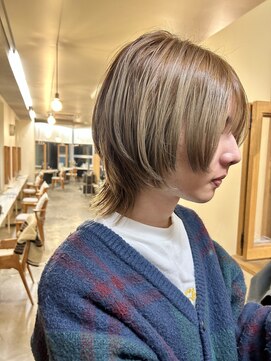 エクテ(ecouter) シャギーウルフハイレイヤーウルフミルクブラウン中性ウルフ