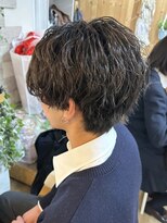 ロカット サロン(Roquat Salon)&nbsp;立川/センターパートメンズウェーブヘア