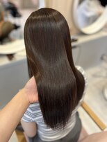 ベル 流山おおたかの森(BELLE)&nbsp;ぷるっぷる艶々の縮毛矯正×透明感チョコレートブラウン