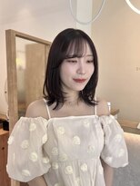シアエミュー 新越谷店(SHEER emu) チェリーブラウンとレイヤーボブ【新越谷・南越谷】