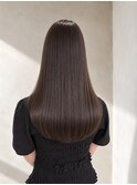 乾かすだけで艶髪柔らか縮毛矯正×ナチュラルベージュ