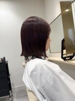 アオ(Ao)&nbsp;切りっぱなしボブ モーヴピンク