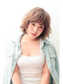 大人可愛いカジュアルミディな愛されボブ◎