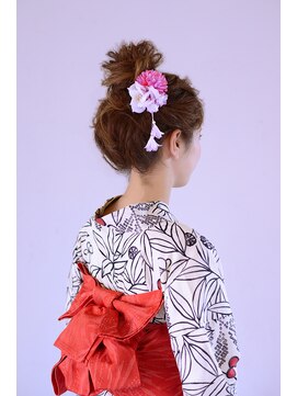 アースコアフュールボーテ 新潟中野山店 (EARTH coiffure beaute) ＜浴衣アレンジ＞クラシカルな美シルエットアップヘア