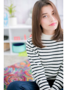 ヘアアンドビューティー ミック(Hair & Beauty miq) センターパートが大人かわいい☆好感ストレート(miq阿佐ヶ谷)