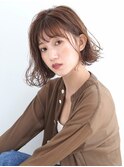 ボブ×ゆるふわウェーブ