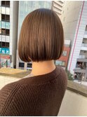 大人かわいいくびれミディーラベンダーインナーカラー
