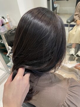 トリコ心斎橋(trico) 人気!黒染めを使わないダークカラーアメジストブルー