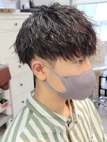 フィフス 原宿(fifth)&nbsp;ショートレイヤーマッシュツーブロックツイストスパイラルパーマ