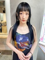 ソイ 下北沢(soi)&nbsp;【blue black】ロングレイヤー_オン眉_ブルーブラック