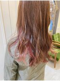 ピンク インナーカラー