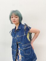 サンド クリア 横浜本店(sand clear)&nbsp;ぱつっとボブ/くびれヘア/韓国/メルティカラー[横浜駅/ショート]