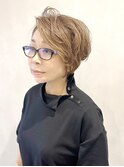 【LatelierContent yumi】50代60代のめりはりショート