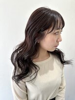 フォーク FOLK&nbsp;【FOLK】赤みなしダークグレージュ☆似合わせ内巻きロング♪