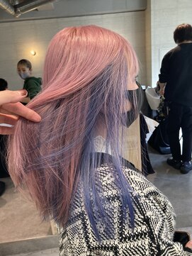 コワファーストナガサキシャンプーボーイ(COIFF1RST NAGASAKI SHAMPOO BOY) 長崎 複雑履歴修正 ペールピンク×ラベンダー