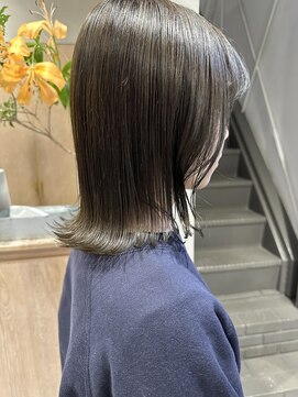 フェンヘアーアイス 中目黒(Fen.hair ici) 大人美人アッシュオリーブショコラアッシュ韓国ヘアモテ髪