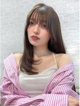 レイラバイアフロート 吉祥寺(Lila by afloat) 韓国ヘア/レイヤーカット/ぱっつん前髪/アッシュブラウン