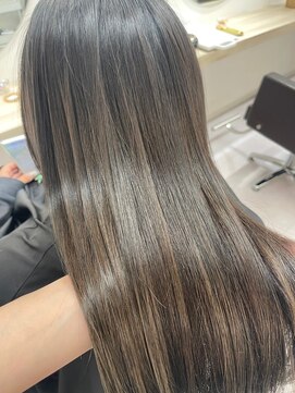 リンク(Link) ハイライト×グレージュ×Aujua髪質改善