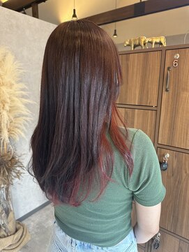 ブランカヘアー 西尾(BLANCA HAIR) レイヤーカットでインナーカラーもサラッと主張してくれます♪