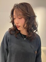 ベレーザ 渋谷(BELEZA) 10733黒髪グレーアッシュ韓国風巻き姫カットレイヤーアッシュ